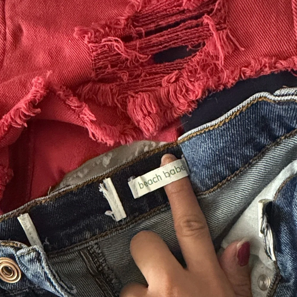 2pk Distressed Denim Shorts